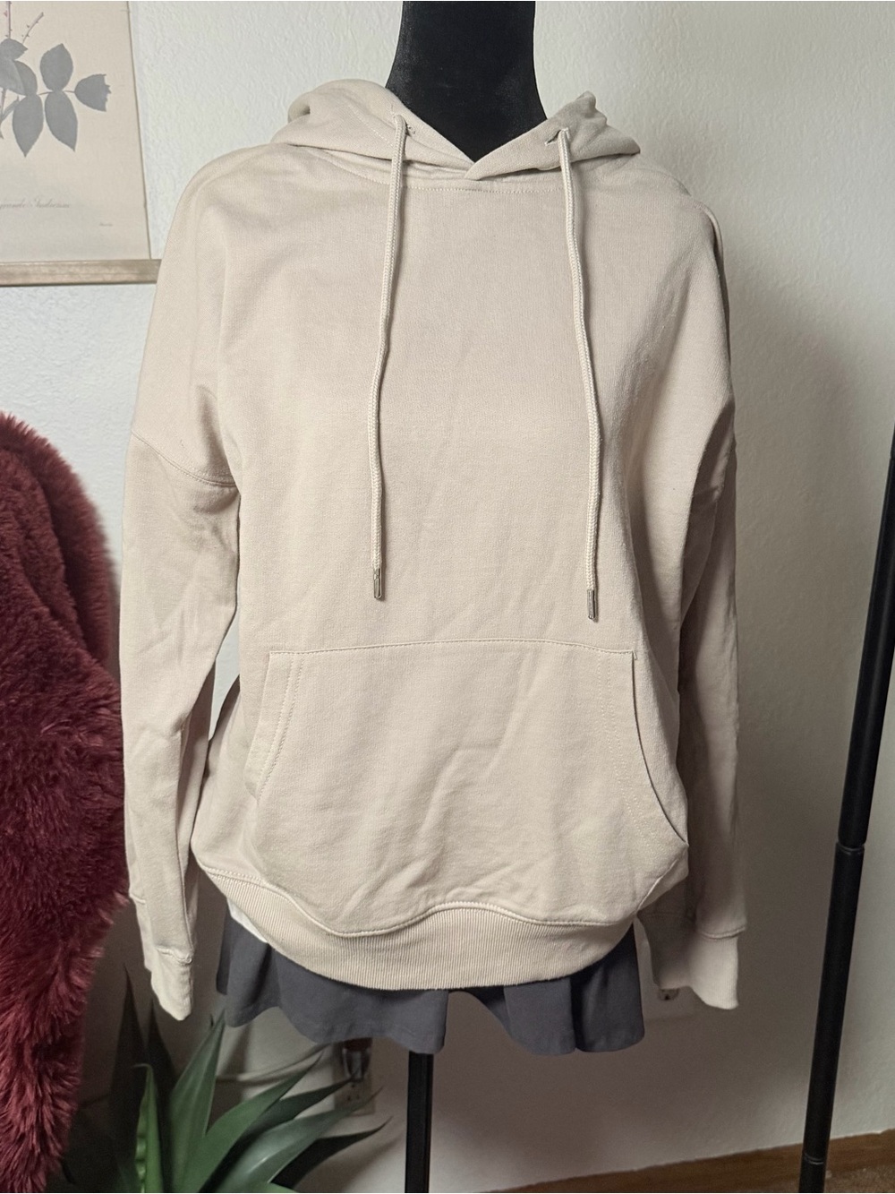 Asos Beige Hoodie Pullover
